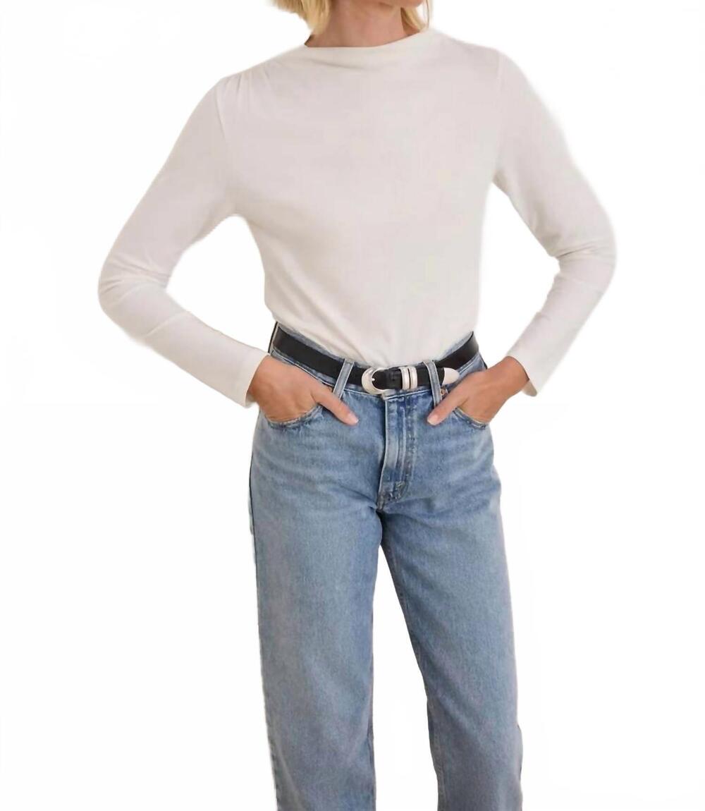 NEW NATION LTD kristen long sleeve tee in porcelain